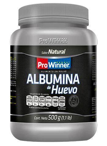 ALBUMINA DE HUEVO NATURAL 500 GR