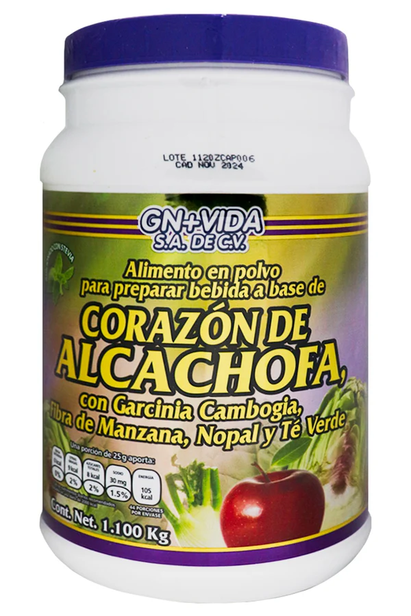 ALIMENTO EN POLVO PARA PREPARAR BEBIDA CORAZON DE ALCACHOFA C-1.100 KG