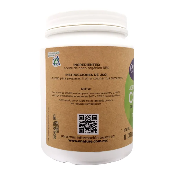 Aceite De Coco Virgen 1 L