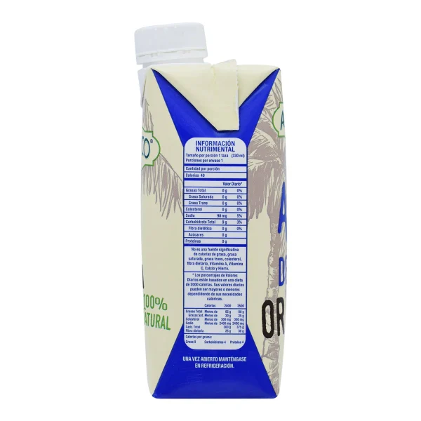 Agua De Coco  Orgánica 330 Ml