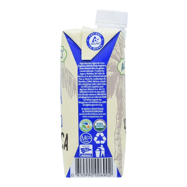Agua De Coco  Orgánica 330 Ml
