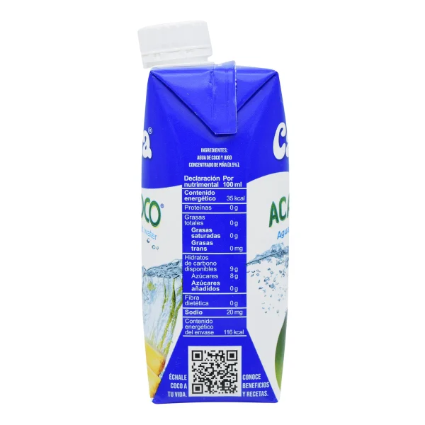 Agua De Coco Piña 330 Ml