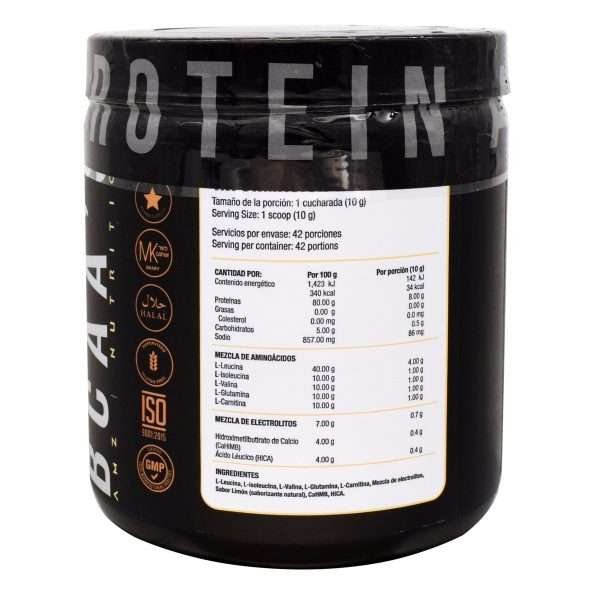Bcaa glutamina carnitina limon 500 g