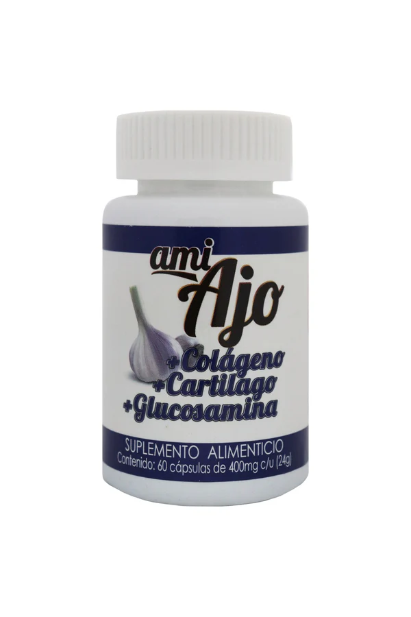 CAPS. AMI AJO+COLAGENO+CARTILAGO+GLUCOSAMINA C/60 400 MG