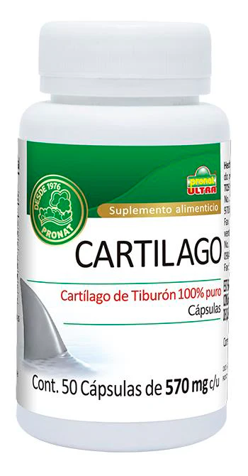 CAPS. CARTILAGO DE TIBURON 100% PURO C/5