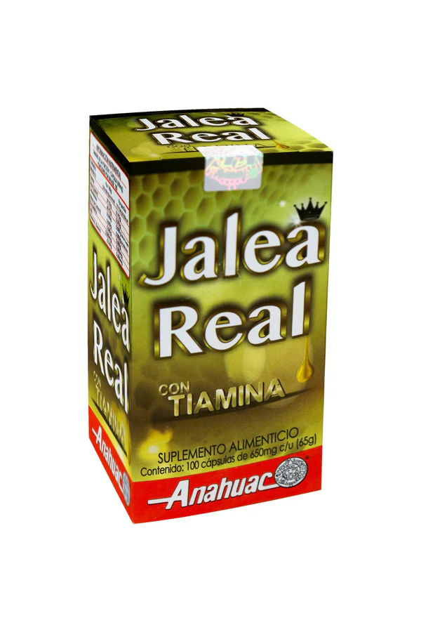 CAPS. JALEA REAL REFORZADA CON TIAMINA C/100 650 MG.