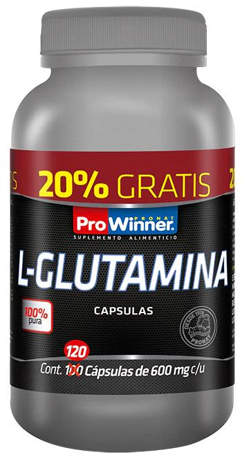 CAPS. L/GLUTAMINA C/100 +20% GRATIS 600MG C/U
