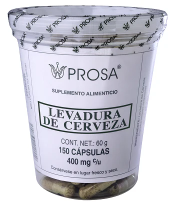 CAPS. LEVADURA DE CERVEZA C/150