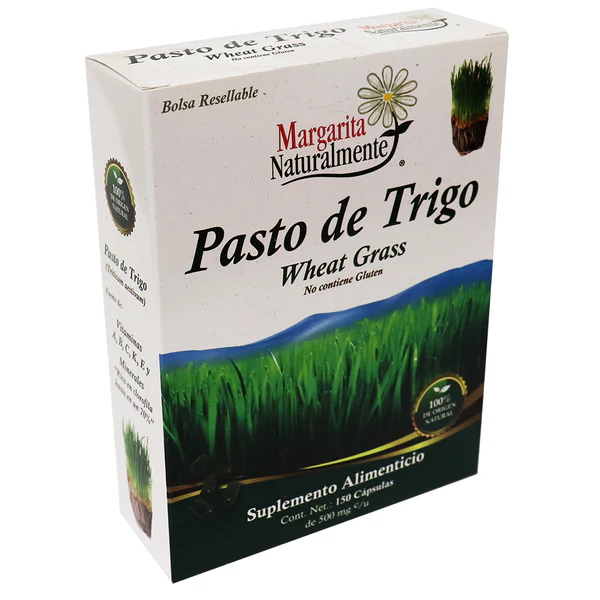 CAPS. PASTO DE TRIGO C/150 DE 500 MG