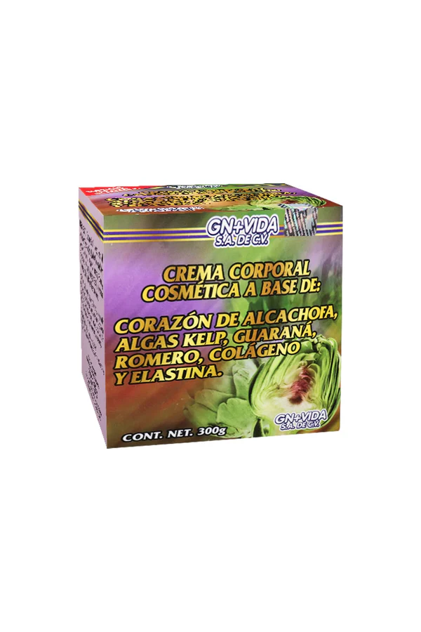 CREMA CORPORAL COSMETICA A BASE DE CORAZÓN DE ALCACHOFA
