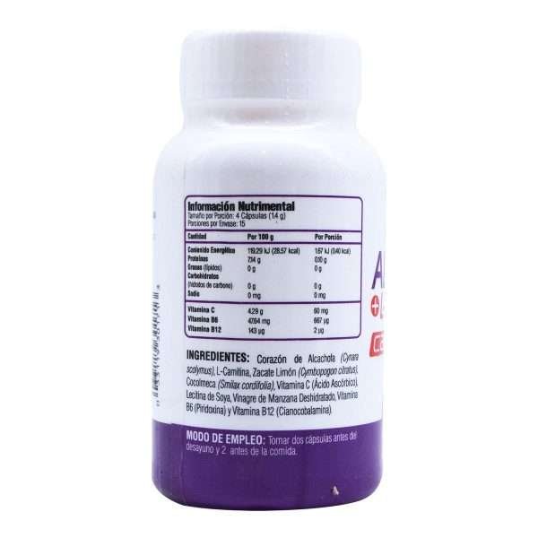 Corazon de alcachofa y l carnitina 60 cap