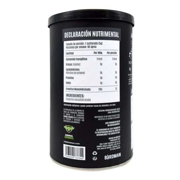 Creatina monohidratada BIRDMAN 450 gr