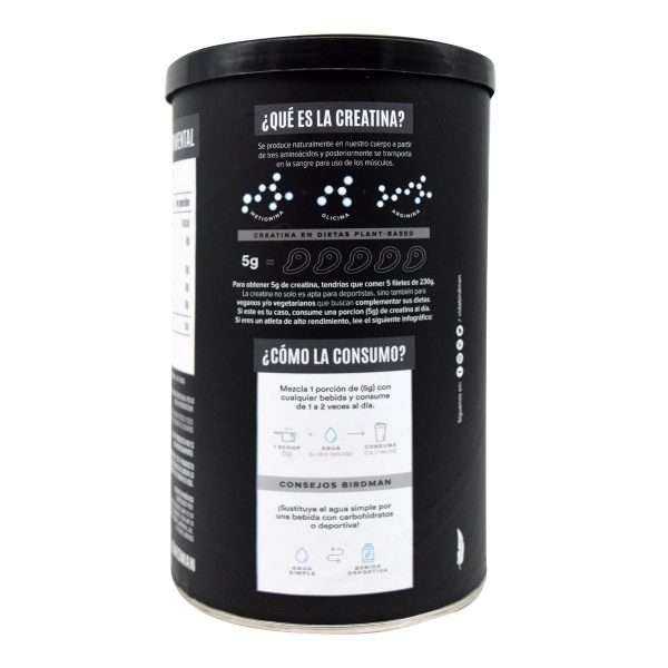Creatina monohidratada BIRDMAN 450 gr