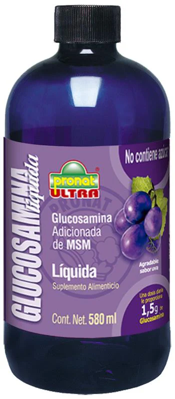 GLUCOSAMINA LIQUIDA CON MSM SABOR UVA 580 ML
