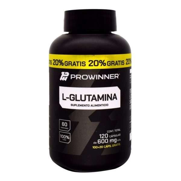 L glutamina 100 cap y 20 cap gratis