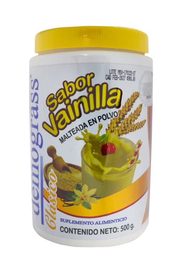 MALTEADA DEMOGRASS VAINILLA 500 GR 1X32