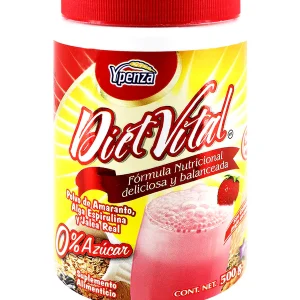 MALTEADA DIET VITAL POLVO 500 GR. O% AZUCAR FRESA