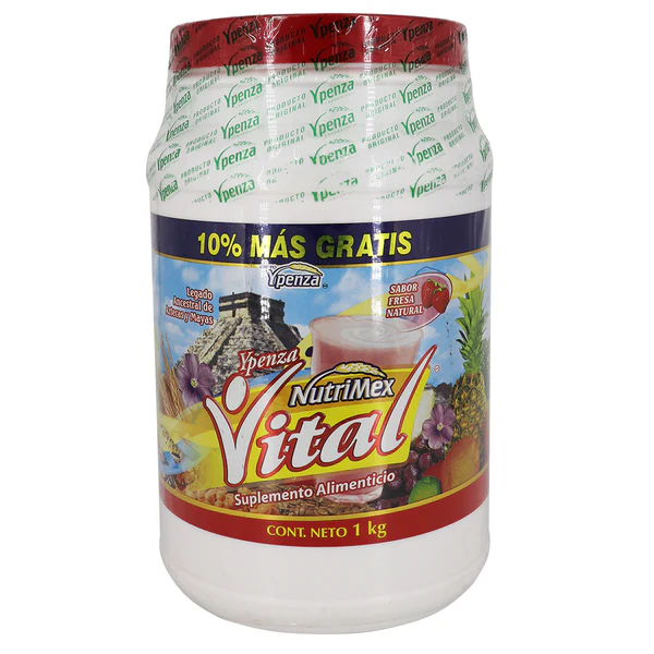 MALTEADA NUTRIMEX VITAL POLVO 1KG FRESA