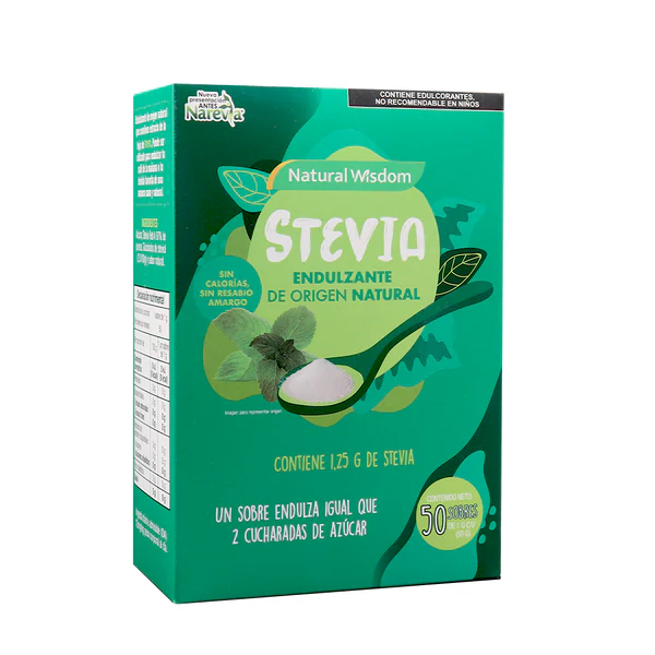 NAREVIA STEVIA ENDULZANTE NATURAL C/50 SOBS