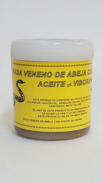 POMADA VENENO DE ABEJA CON ACEITE DE VIBORA C/120GR