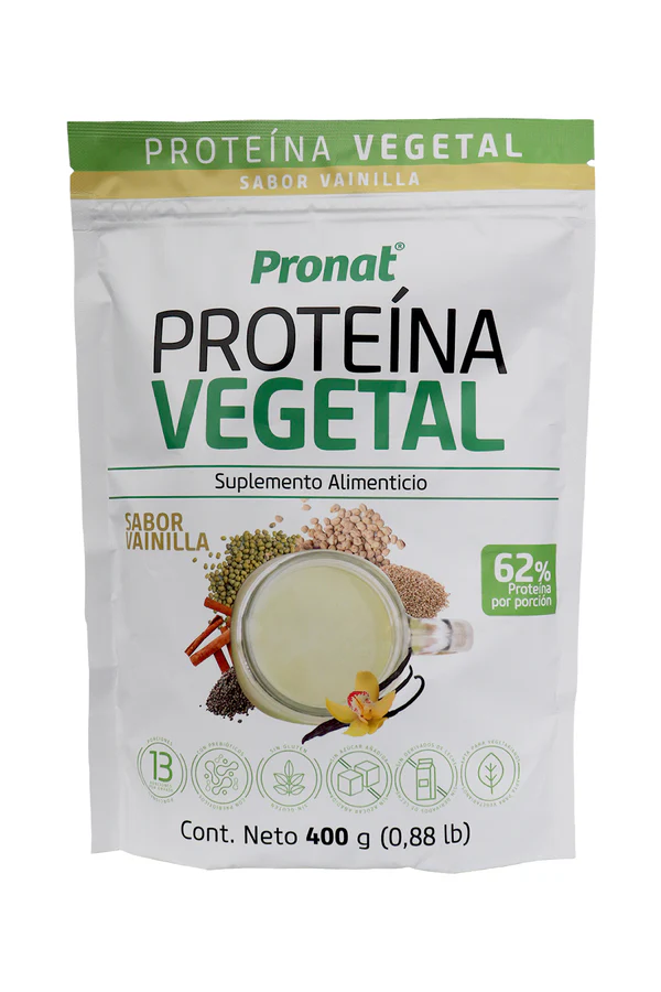 PROTEINA VEGETAL SABOR VAINILLA 400 GR  1X11