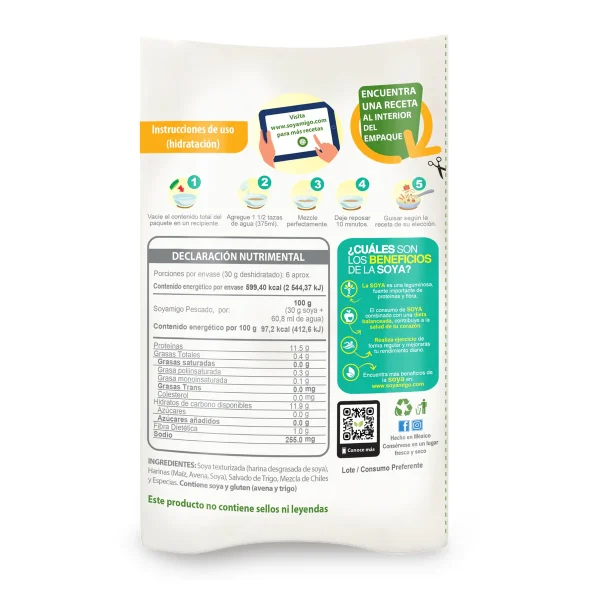 SOYAMIGO ALIMENTO DE SOYA SABOR PESCADO 185GR.