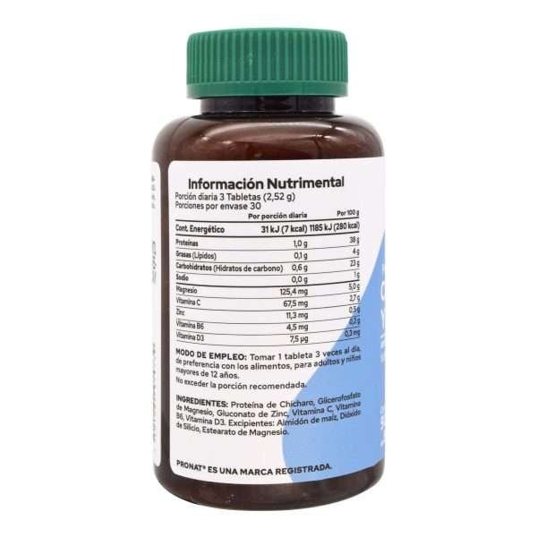 Proteina Vegetal Magnesio Zinc Vitamina D3 90 Tab