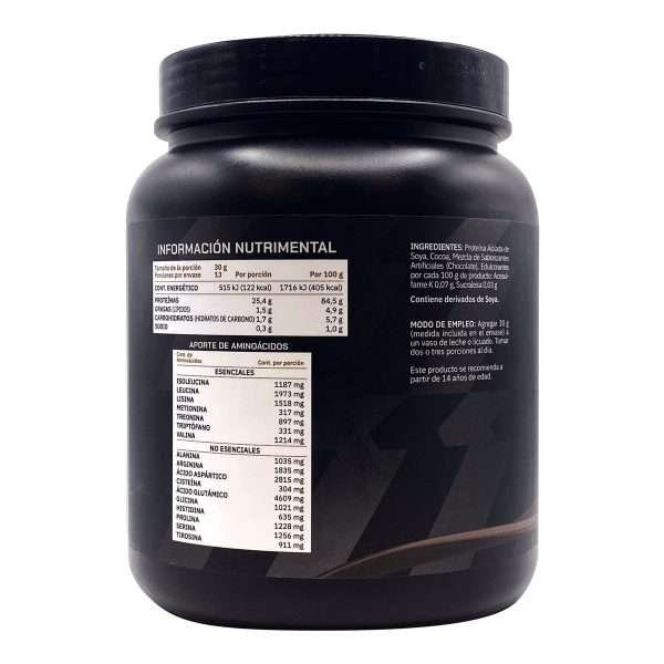 Proteina de soya aislada choco 400 g