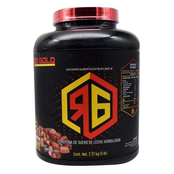 RED GOLD Proteina de suero de leche chocolate party 5 lb