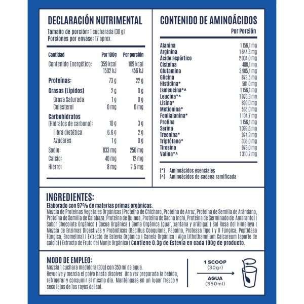 BIRDMAN Proteina vegetal chocolate 510 g