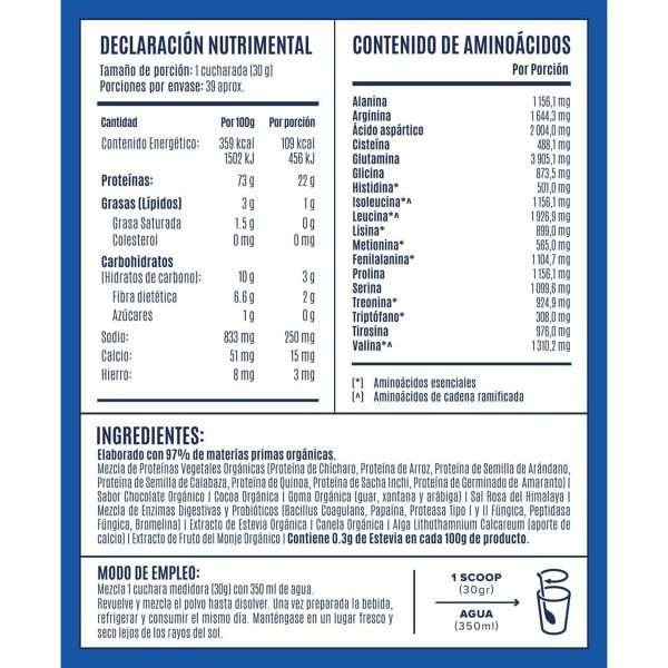 BIRDMAN Proteina vegetal sabor chocolate 1.17 kg