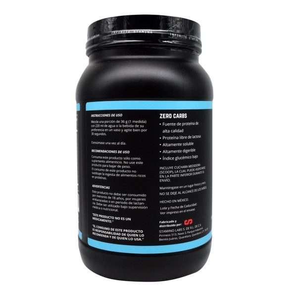 Proteina zero carbs sabor chocolate 2lb