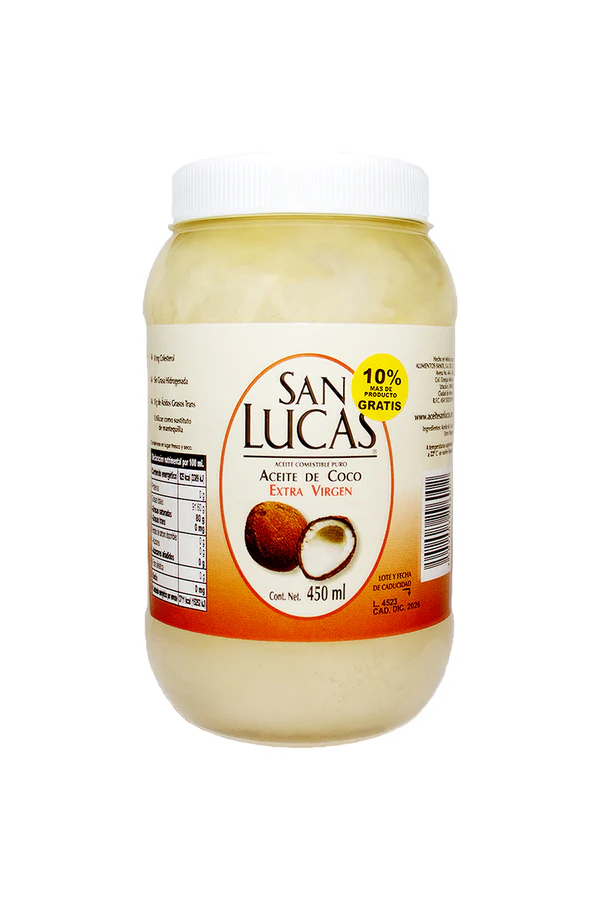 SAN LUCAS ACEITE DE COCO EXTRA VIRGEN 450 ML