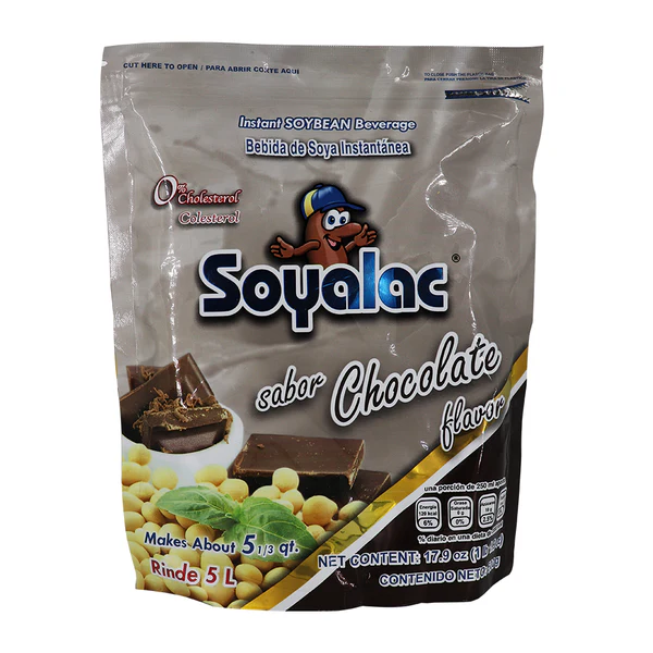 SOYALAC SABOR CHOCOLATE 500GR. bebida de soya instantanea