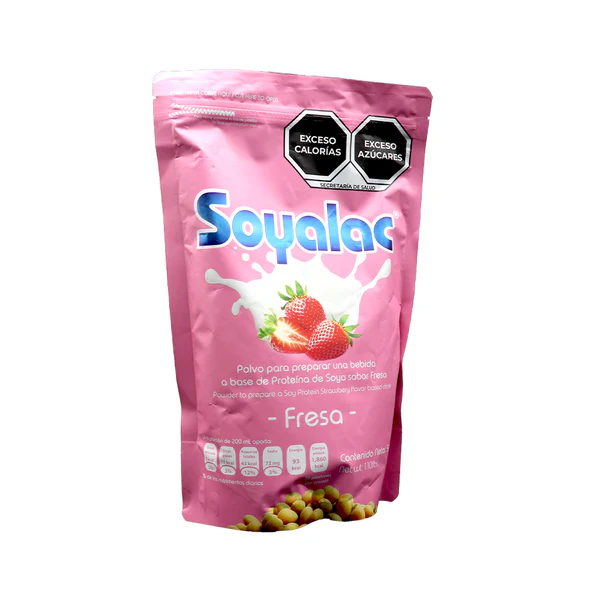 SOYALAC SABOR FRESA 500GR. bebida de soya instantanea