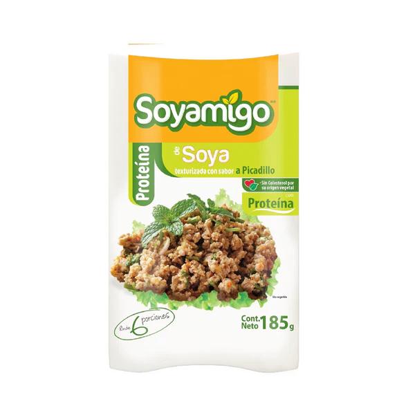 SOYAMIGO ALIMENTO DE SOYA SABOR PICADILLO 185GR.