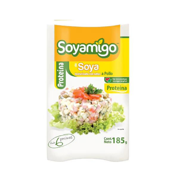 SOYAMIGO ALIMENTO DE SOYA SABOR POLLO 185GR.