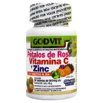 TBS. PETALOS DE ROSA , VITAMINA C Y ZINC C-90 DE 500 MG (MASTICABLES)