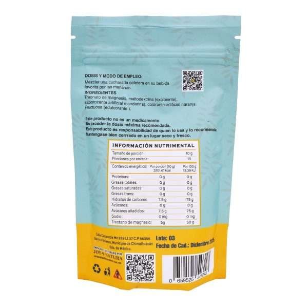 Treonato De Magnesio Mandarina 150 G