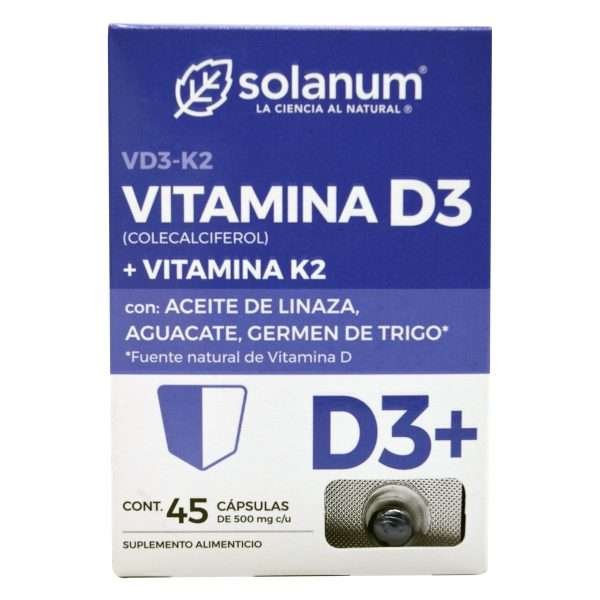Vitamina D Con Aceite De Linaza 45 Cap