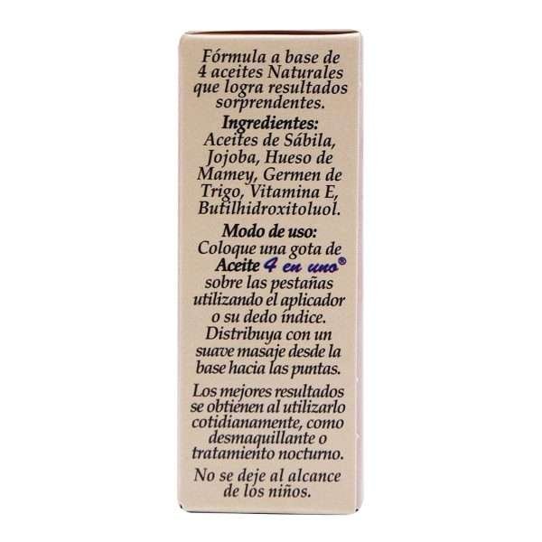 Aceite Para Pestañas 4 En Uno 15 Ml