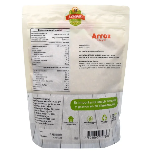Arroz Integral 1 Kg