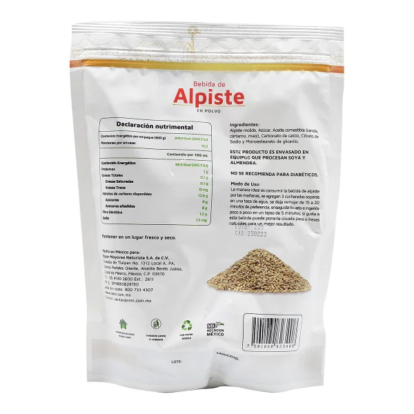 Bebida De Alpiste Alpist Pak 500 G