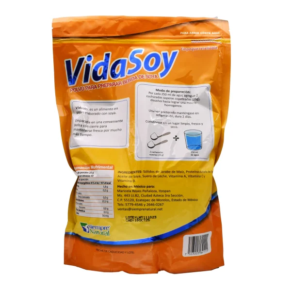 Bebida De Soya Natural 1 Kg Vida Soya