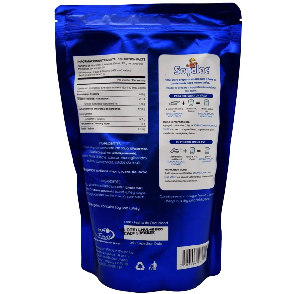 Bebida De Soya Natural Premium 500 G
