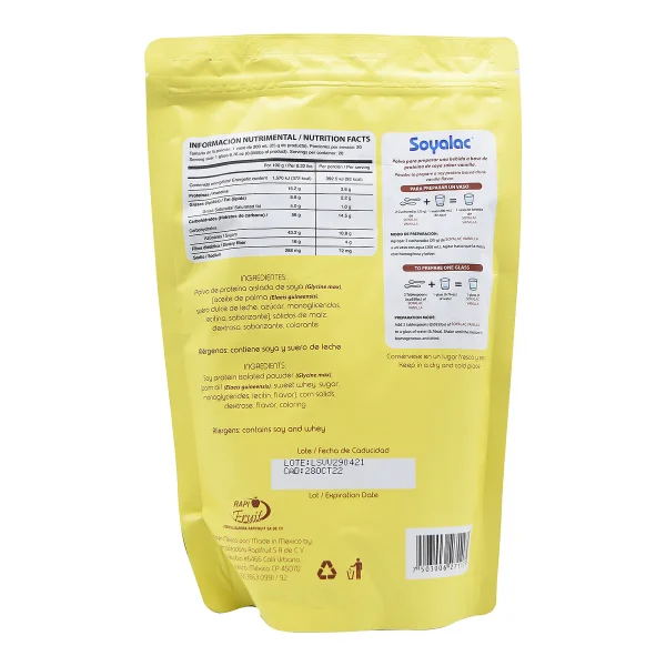 Bebida De Soya Vainilla 500 G