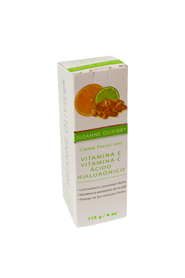 CREMA FACIAL C- VIT-E  Y VIT -C Y ACIDO HIALURONICO 113GR