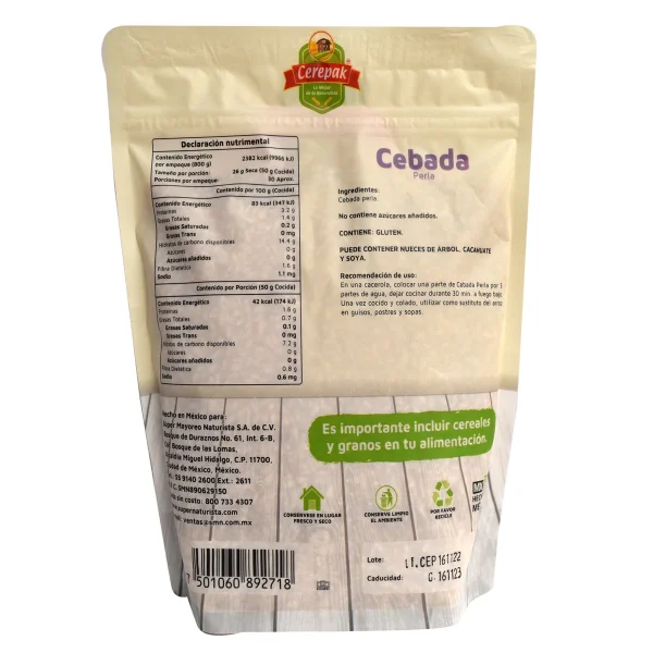 Cebada Perla 800 G