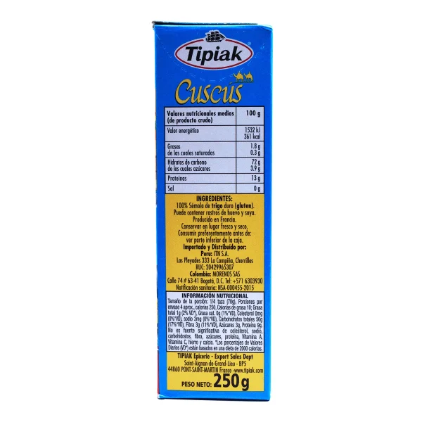 Cous Cous Natural 250 G
