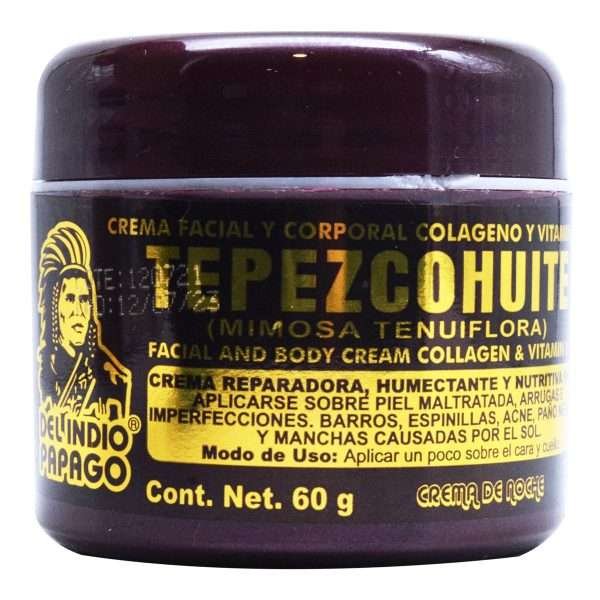 Crema De Tepezcohuite Tarro Tinto 60 G